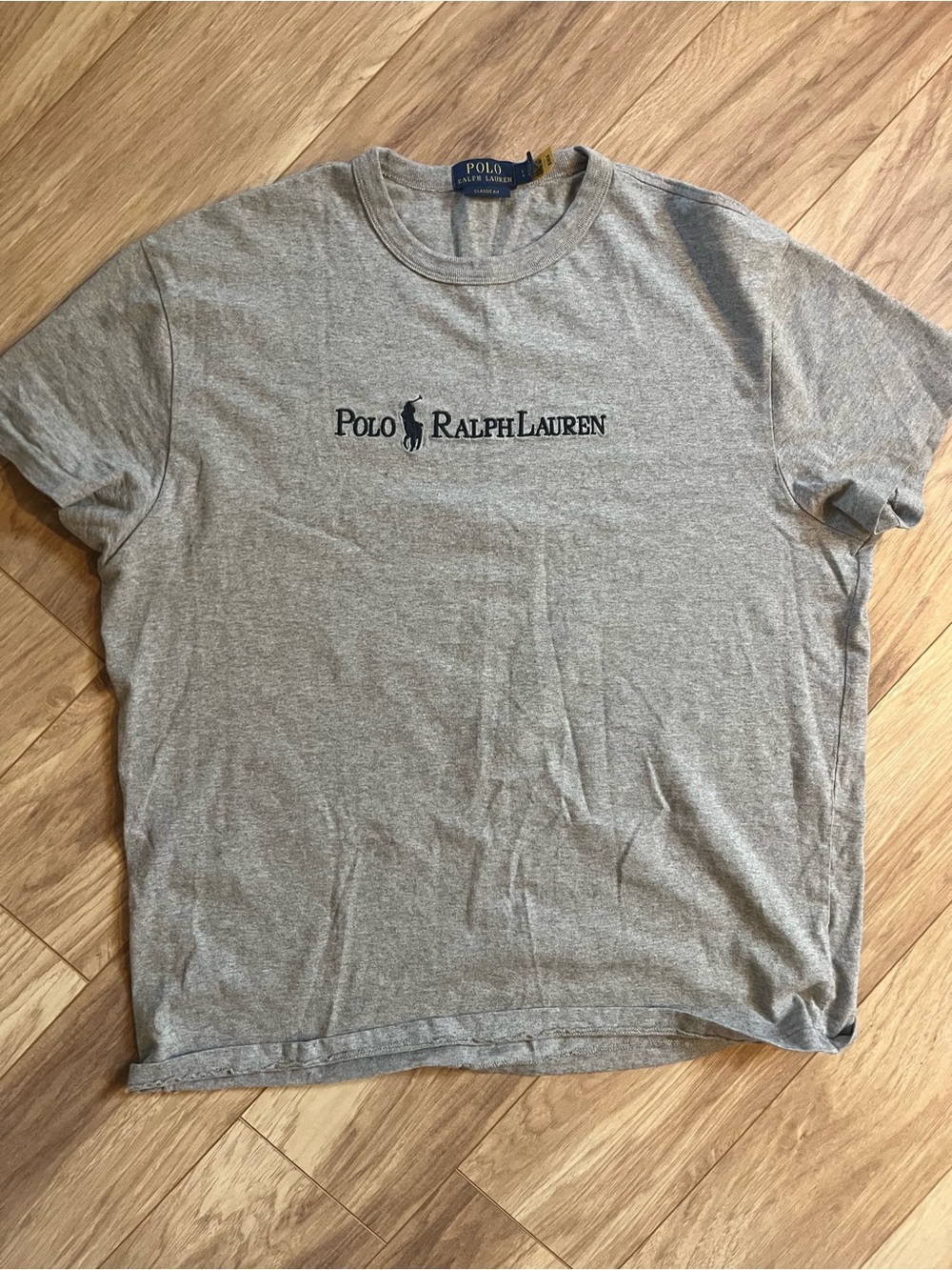 Classic gray Ralph Lauren cotton t-shirt